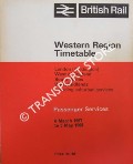 Book cover of Passenger Services Timetable - London (Paddington), West of England, South Wales & West Midlands including suburban services 6 March 1967 to 5 May 1968 by British Rail Western Region